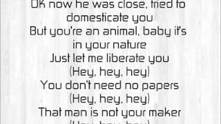 quotBlurred Lines lyrics by Robin Thicke [upl. by Ilka]