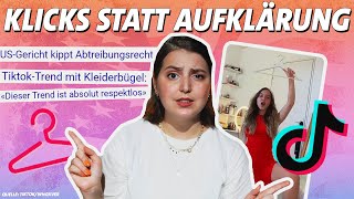 Der gefährliche KleiderbügelTrend auf TikTok mybodymychoice [upl. by Ahsilra405]