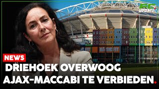 Amsterdamse driehoek overwoog AjaxMaccabi te verbieden  FCUpdate News [upl. by Hterrag]