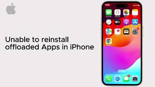 Unable to reinstall offloaded Apps in iPhone  Fix  iOS  2025 [upl. by Zebada]