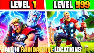 HEROES TYCOON MAP FORTNITE CREATIVE  ALL 10 RADIOACTIVE ITEMS LOCATIONS [upl. by Nerine]