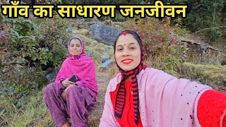 मैं और जेठानी जी गए पानी की खोज में  Preeti Rana  Pahadi lifestyle vlog  Triyuginarayan [upl. by Diley476]