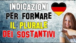 Lezione Tedesco 58  Indicazioni per la formazione del plurale dei sostantivi [upl. by Aidam]