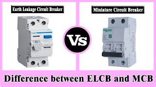 ELCB vs MCB  Difference between ELCB and MCB [upl. by Liebowitz]