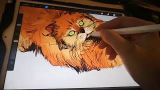 PROCREATE TIPS  Basic coloring and digital lighting tips [upl. by Wilhide]