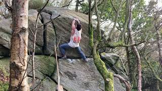 The Seer L 6B  Hepburn south  Northumberland Bouldering [upl. by Amol]