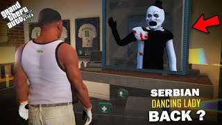 GTA 5  Franklin Found SERBIAN DANCING LADY Again in GTA 5  GTA 5 mods [upl. by Tymes]