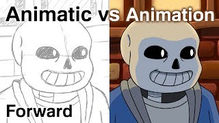 Forward  AnimaticAnimation Comparison  UNDERTALE Anime OP [upl. by Channa665]