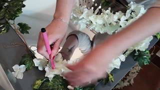 DIY Decorar espejo con flores  primaveral [upl. by Ragland]