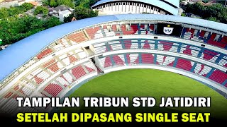 LEBIH RAPI 18000 SINGLE SEAT TERPASANG PROGRES RENOVASI STADION JATIDIRI [upl. by Millisent]