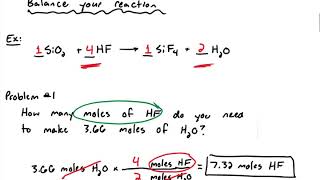 CHEM 110 Stoichiometry [upl. by Ahsiekrats]