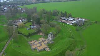 Ludgershall Castle and Cross  Drone Footage 4k [upl. by Valenta]