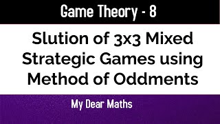 method of oddments to solve games [upl. by Gide]