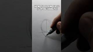 How to draw a face for beginners tutorial shorts [upl. by Adnilec]