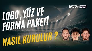 YÜZ LOGO VE FORMA PAKETİ  FOOTBALL MANAGER 2024 [upl. by Nadroj86]