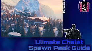 BEST Chalet Spawn Peak Guide To Win In Ranked Rainbow Six Siege [upl. by Eecrad267]