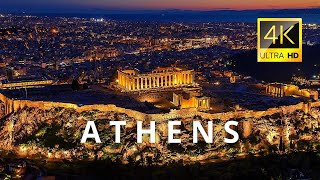 Athens Greece 🇬🇷 in 4K ULTRA HD 60FPS Video by Drone [upl. by Loziram]