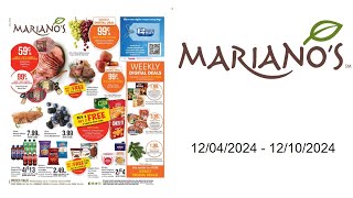 Mariano’s Weekly Ad  12042024  12102024 [upl. by Cherie]