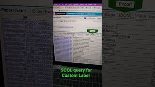 Salesforce SOQL query for Custom Label [upl. by Mccord]