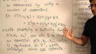 DLD  Minimization  Intoduction to minimization of Boolean expressions  Ravindrababu Ravula [upl. by Eeralih]