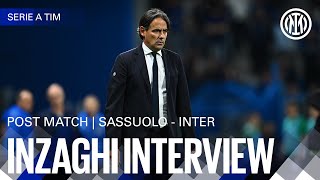 SIMONE INZAGHI INTERVIEW  SASSUOLO 10 INTER 🎙️⚫🔵 [upl. by Naerad]