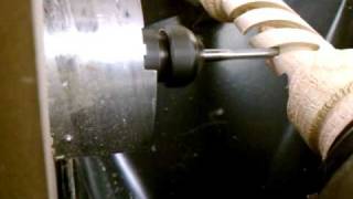 Home Built CNC Woodworking Lathe  First Attempt Hollow Spiral [upl. by Henigman]