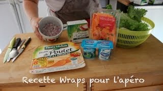 Recette  Wraps pour lapéro [upl. by Christina]