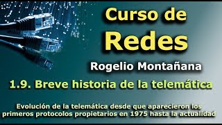 Curso de Redes19 Breve historia de la telemática [upl. by Ecnarepmet606]