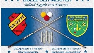 Duell der Meister SV LeuthenKlein Oßnig vs SV Neuzauche 06  Billard 2 [upl. by Taimi]