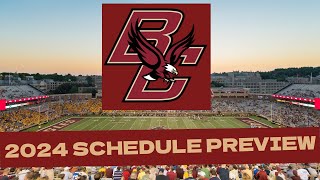 Boston College 2024 College Football Schedule PreviewProjected Record [upl. by Laryssa]