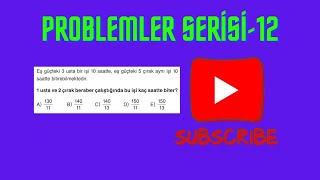 PROBLEMLER SERİSİ12 [upl. by Grant]