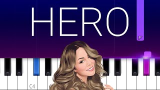 Mariah Carey  Hero  Piano Tutorial [upl. by Scherle]