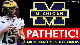 Michigan Football LOSES To Illinois  Instant Reaction amp James Yoders Rant Season Is OVER [upl. by Dannie516]