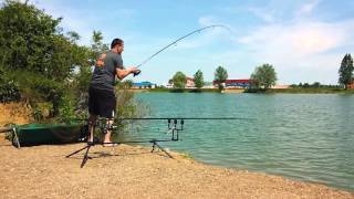 Carp drill with Sportex Competition Carp 12quot 35lb [upl. by Jacquenette]