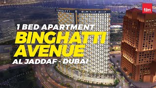 Spacious 1 Bed Apartment in Binghatti Avenue Al Jaddaf  Dubai [upl. by Salbu]