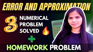 4 Numerical Problem on Error Analysis  Numerical Methods Error Analysis [upl. by Cristina]