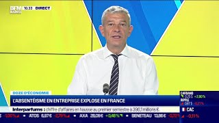 Doze déconomie Labsentéisme en entreprise explose en France [upl. by Rosemarie]