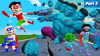 Ice Hulk Monster Cartoon Part 3  Hulk Monster Comedy  Funny Comedy Video  Bittu Sittu Toons [upl. by Sucerdor]