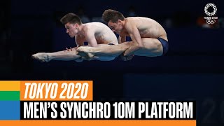 Full Mens Synchronised 10m Platform  Tokyo 2020 Replays [upl. by Karlyn162]