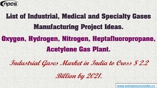 Industrial Medical and Specialty Gases Manufacturing Project Ideas [upl. by Aneeras]