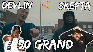 UK KNOWS HOW TO COLLAB  Americans React to Devlin x Skepta  50 Grand [upl. by Eltrym]