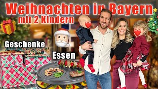 UNSER HEILIGABEND MIT 2 KINDERN IN BAYERN BESCHERUNG amp ESSEN [upl. by Nosreg95]