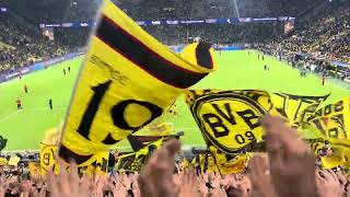 BVB Stimmung auf der Südtribüne Dortmund nach 71 gegen Celtic Glasgow [upl. by Niu160]