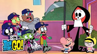 Welcome To The WB 100th Party 🎉  Teen Titans Go  Cartoon Network [upl. by Ynatirb]