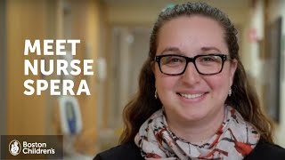 Caregiver profile Erin Spera RN MSN CPNP  Boston Childrens Hospital [upl. by Nevarc]