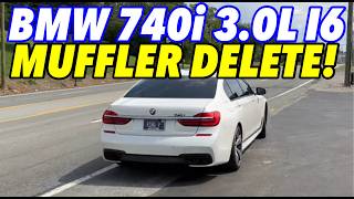 2017 BMW 740i 30L Turbo I6 w MUFFLER DELETE [upl. by Enahpad]