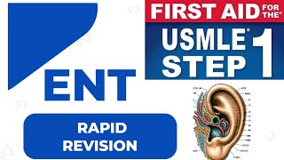 Rapid Revision ENT  Otorhinolaryngology  First Aid USMLE Step 1 in UrduHindi [upl. by Ettenor]