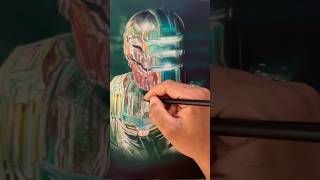 Draw Dead space remake super soft 100 cores Faber castell art supersoft fabercastell deadspace [upl. by Annad]