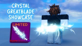 Crystal Greatblade Showcase Roblox Blade Ball [upl. by Runck]