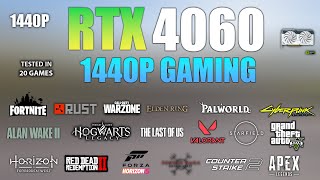 RTX 4060  Test in 20 Games At 1440p  RTX 4060 Gaming [upl. by Tu]